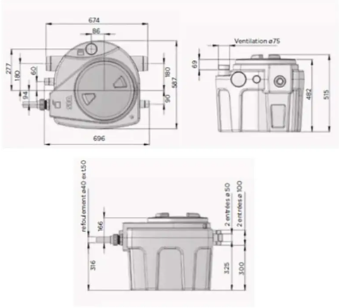 Trạm nâng nước thải Sanifos 110