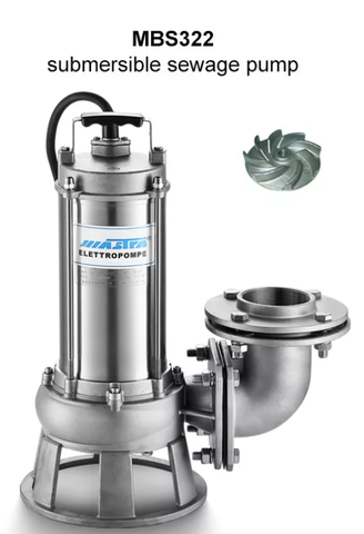 Máy bơm nước thải chìm bằng thép không gỉ MBS