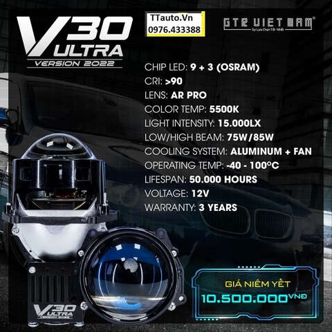 ĐÈN BI LED XLIGHT V30 ULTRA NEW 2022