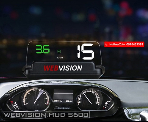 WEBVISION HUD S600 -BỘ HIỂN THỊ THÔNG SỐ Ô TÔ
