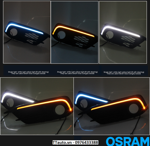 Đèn LED gầm trước kiểu viền Civic 2016-2020