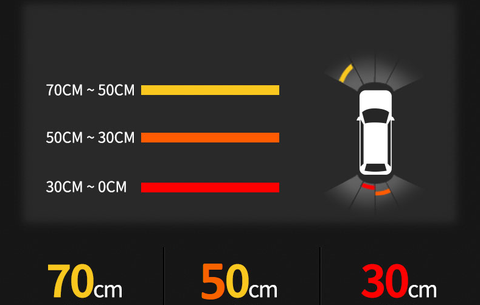 Cảm biến va chạm trước sau 8 mắt hiển thị hình ảnh trên màn hình cho Civic 2016-2021