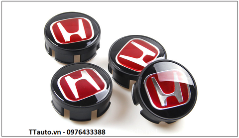 Bộ logo Honda chữ trắng nền đỏ