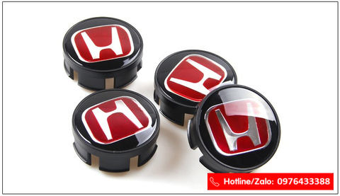 Bộ logo chữ trắng nền đỏ cho Honda City