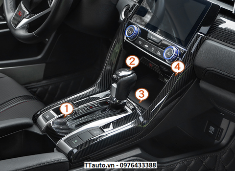 Combo 1 số carbon nội thất Civic 2016-2020