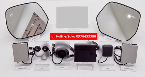 CẢNH BÁO ĐIỂM MÙ Ô TÔ HIỂN THỊ MẶT GƯƠNG CHIẾU HẬU