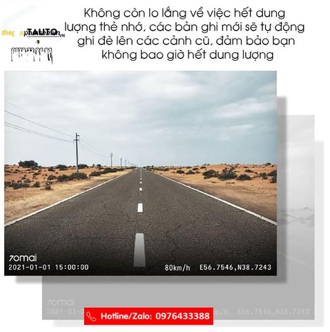 Camera hành trình Xiaomi 70mai Dashcam A400 quốc tế (mắt trước)
