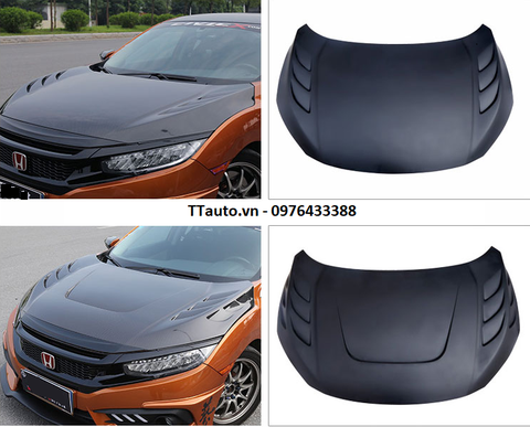 Một số mẫu nắp capo thể thao cho Civic 2016-2020 (Phần 1)