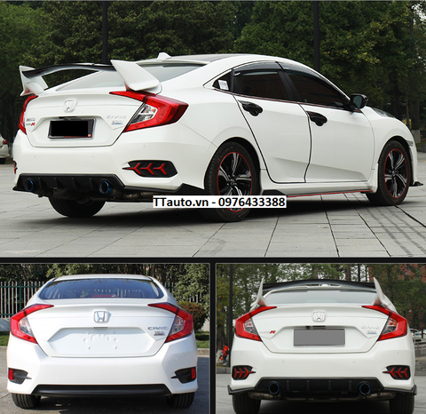 Cánh lướt gió kiểu Type R cho Civic 2016-2020