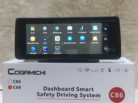 CAMERA HÀNH TRÌNH MẶT TAPLO GOGAMICHI C86 | CAMERA ANDROID SIM4G