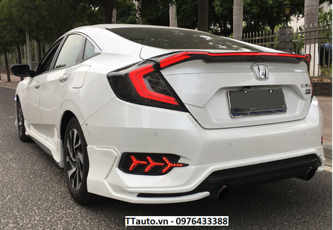 Cụm đèn LED hậu liền cốp kiểu đèn cốp đơn Civic 2016-2020