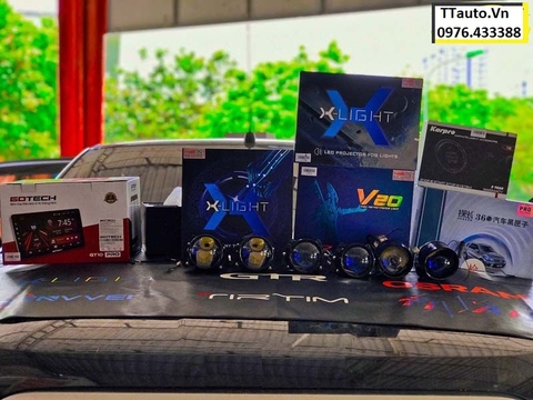 ĐỘ ĐÈN FORD RANGER CỰC SÁNG VỚI 3 CẶP XLIGHT