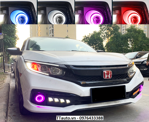 Đèn led gầm kiểu Bugatti cho Civic 2019-2021