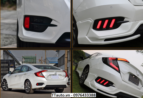 Đèn LED gầm Civic kiểu Mustang 2016-2019