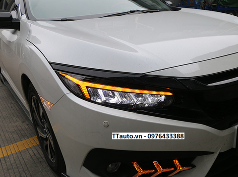 Cụm đèn pha LED kiểu Audi cho Civic 2016-2020