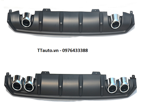 Lip chia pô kiểu 2 ống xả và 4 ống xả cho Civic (Pô giả loại mới)