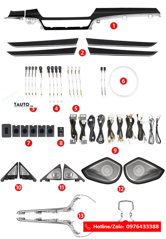 Led nội thất nguyên khối Honda Accord 2019-2022