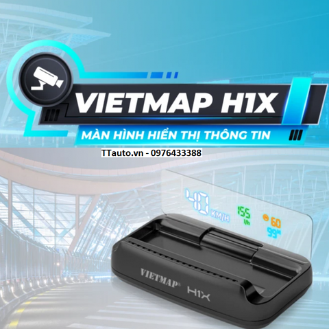 MÀN HÌNH HIỂN THỊ THÔNG TIN THÔNG MINH VIETMAP HUD H1X