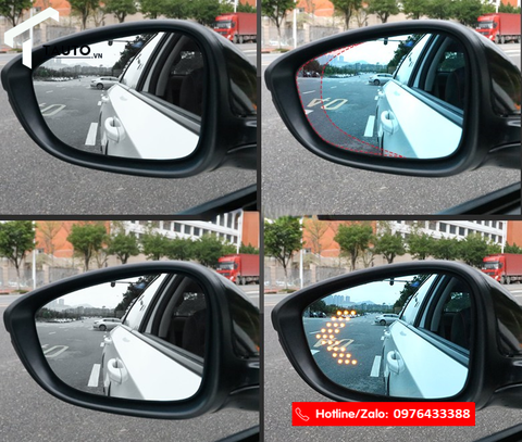 Gương sấy 4 trong 1 tích hợp chống chói LED xi nhan cho Accord các đời