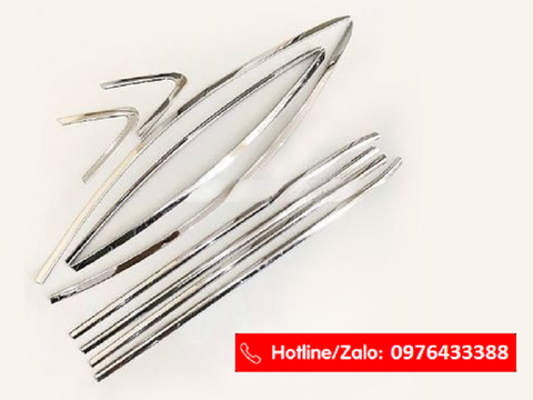 Nẹp chân kính, viền cong kính inox cho Honda HR-V