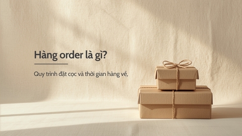 Hàng order là gì? Quy trình đặt cọc và thời gian hàng về