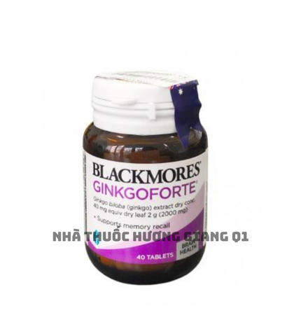 [ Nhập Khẩu] Viên uống Blackmores Ginkgoforte 40 Viên- Cải thiện trí nhớ