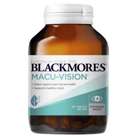 Viên Uống Bổ Mắt Blackmores Macu Vision 125 Viên- bổ mắt, tăng cường thị lực, giảm mỏi mắt