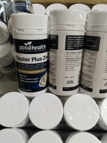 Tinh chất hàu cao Goodhealth Oyster Plus Zinc của Úc 60 viên
