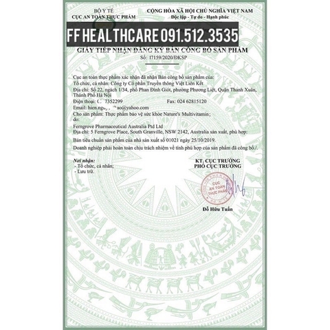 Viên Uống Vitamin Tổng Hợp Và Tảo Biển Nature’s Way Complete Daily Multivitamin Chính Hãng Úc 200v