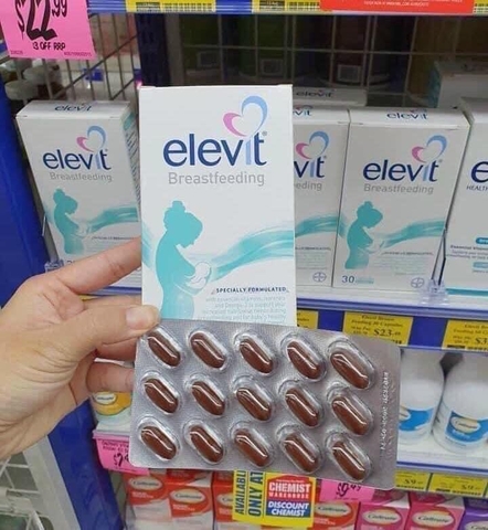 Elevit sau sinh 60 viên Úc- Elevit Breastfeeding – Elevit sau khi sinh & cho con bú