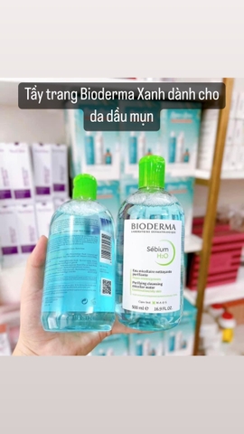 Nước Tẩy Trang Bioderma 500ml Xanh- Hồng