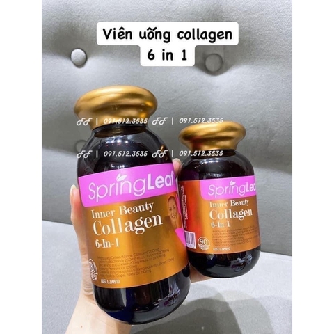 Viên Uống Collagen 6 in 1 Spring Leaf Inner Beauty của Úc