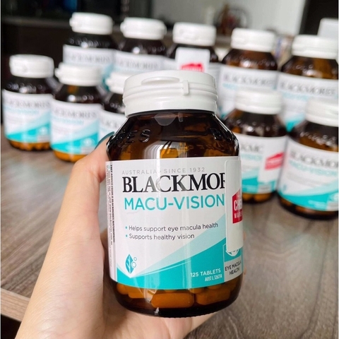 Viên Uống Bổ Mắt Blackmores Macu Vision 125 Viên- bổ mắt, tăng cường thị lực, giảm mỏi mắt