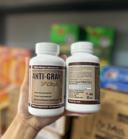 VIÊN HỖ TRỢ TRỊ TÓC BẠC SỚM ANTI GRAY HAIR 7050, HỘP 60 VIÊN