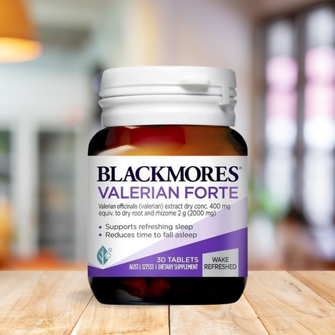 Viên uống hỗ trợ giấc ngủ Blackmores Valerian Forte của Úc 30 viên- Nhập khẩu tem phụ