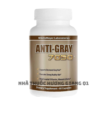 VIÊN HỖ TRỢ TRỊ TÓC BẠC SỚM ANTI GRAY HAIR 7050, HỘP 60 VIÊN