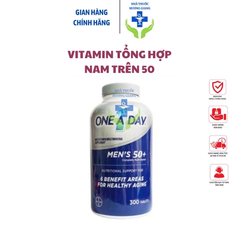 Vitamin One A Day 50+ Dành Cho Nam Trên 50 Tuổi 300 Viên Mỹ