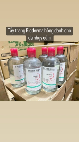 Nước Tẩy Trang Bioderma Hồng Dành Cho Da Nhạy Cảm 500ml Sensibio H2O