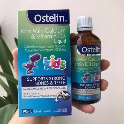 Canxi Ostelin cho bé dạng nước kèm xilanh cho trẻ từ 7 tháng