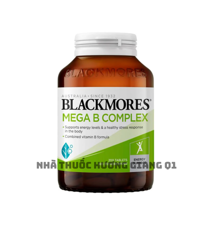 Viên uống bổ sung vitamin B tổng hợp Blackmores Mega B Complex của Úc 75 viên