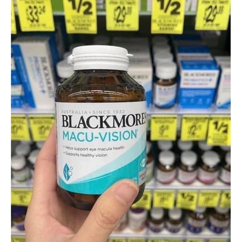 Viên Uống Bổ Mắt Blackmores Macu Vision 125 Viên- bổ mắt, tăng cường thị lực, giảm mỏi mắt