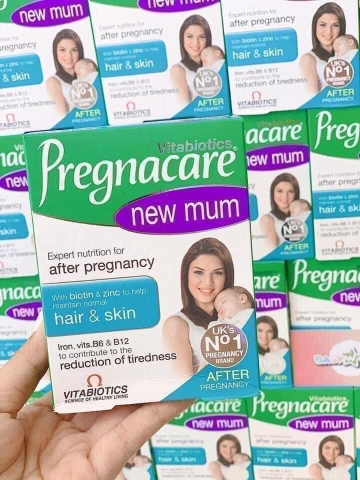 VIÊN UỐNG PREGNACARE NEW MUM 56 VIÊN PHỤC HỒI TÓC VÀ DA CHO MẸ SAU SINH