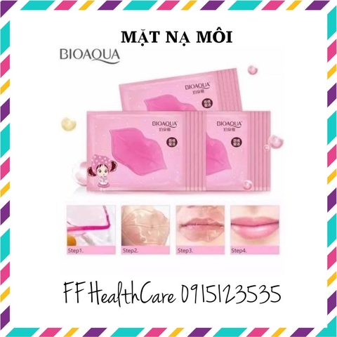 ( QUÀ TẶNG KÈM ĐƠN HÀNG) Mặt nạ môi bioaqua - mask giấy ngủ dưỡng môi dưỡng ẩm 8gr