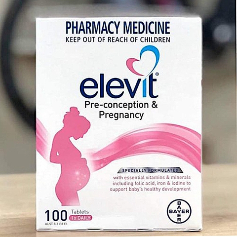 Vitamin bầu Elevit Pre-conception & Pregnancy Multivitamin 100 viên