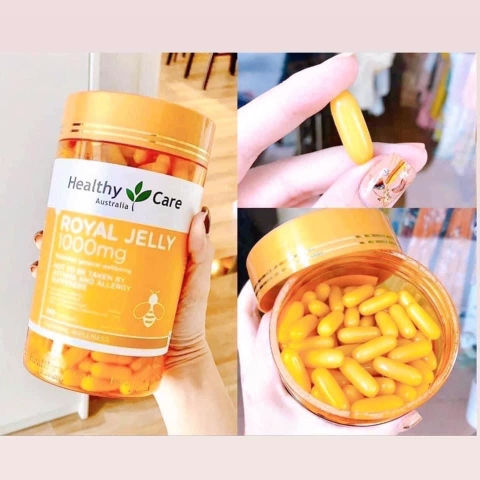 (Mẫu mới) Sữa Ong Chúa Healthy care Royal Jelly 1000mg 365 viên