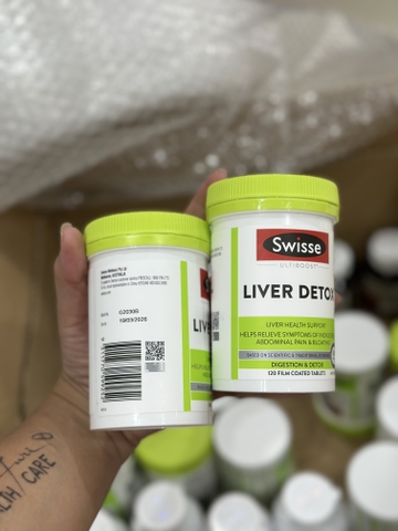 Bổ Gan Swisse Ultiboost Liver Detox Úc- Thải lọc gan