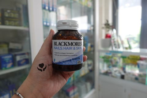 Viên uống hỗ trợ đẹp da, tóc, móng Blackmores Nails Hair & Skin của Úc 120 viên