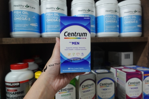 Centrum Men 90 Viên Úc- Vitamin tổng hợp dành cho nam giới dưới 50 tuổi