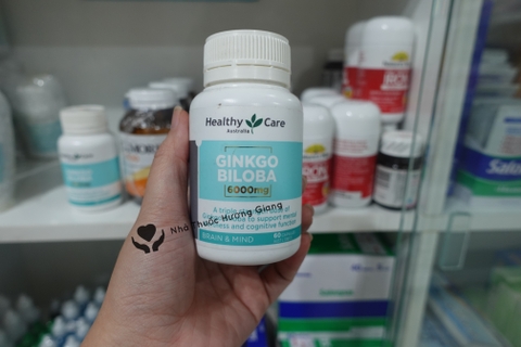 Viên uống bổ não - Healthy Care Ginkgo Biloba 6000mg - 60 viên/hộp