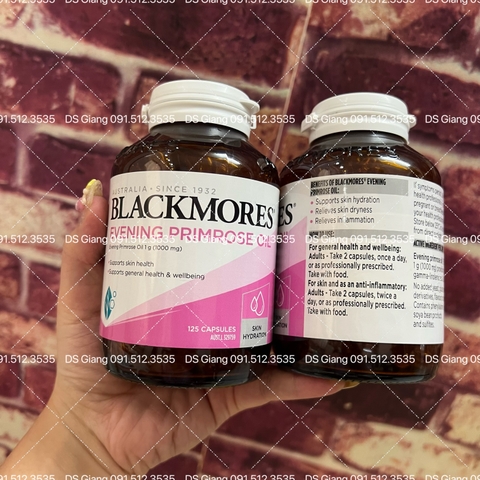 Tinh Dầu Hoa Anh Thảo Blackmores 125 Viên- Cải thiện nội tiết, điều hoà kinh nguyệt, tăng thụ thai